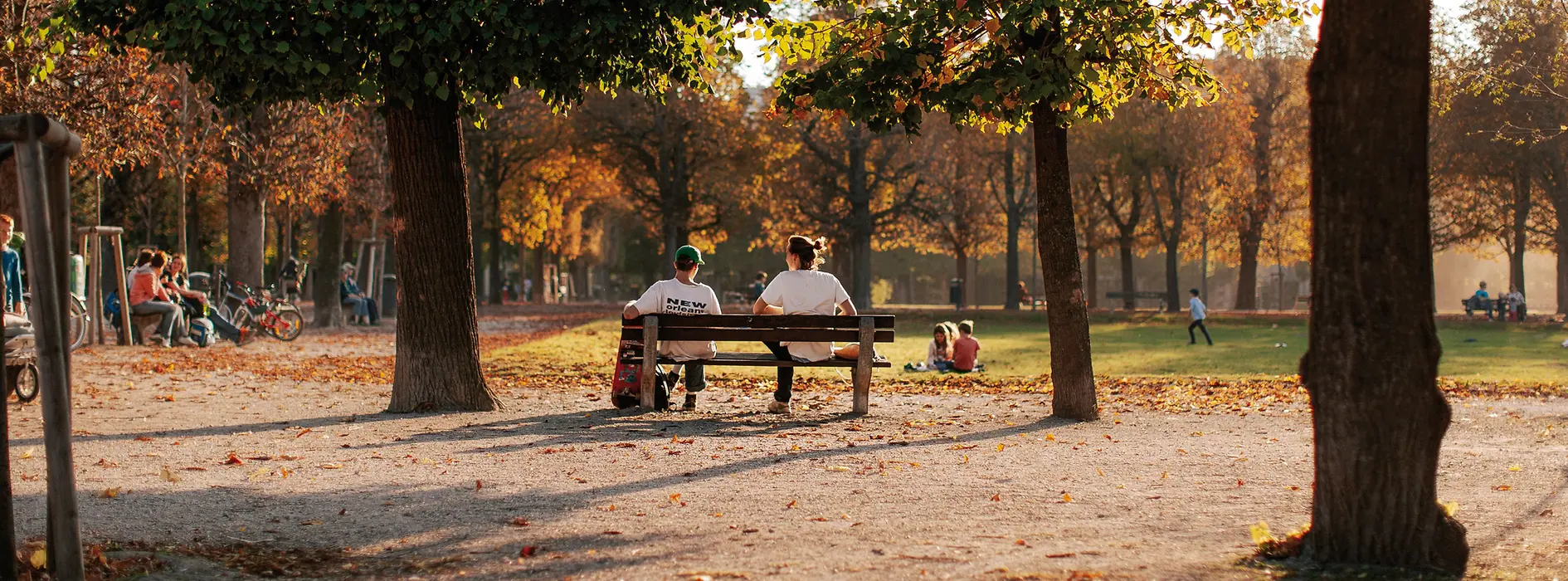 People in the Augarten