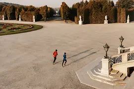 Laufen im Schlosspark Schönbrunn