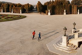 Running in Schönbrunn Palace Park