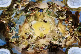 Biblioteca Nazionale Austriaca, soffitto affrescato
