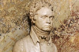 Uměleckohistorické muzeum, Sbírka historických hudebních nástrojů, Beethovenova busta od Franze Kleina, Vídeň, 1812 