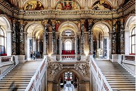 Kunsthistorisches Museum Vienna, vista dall’interno