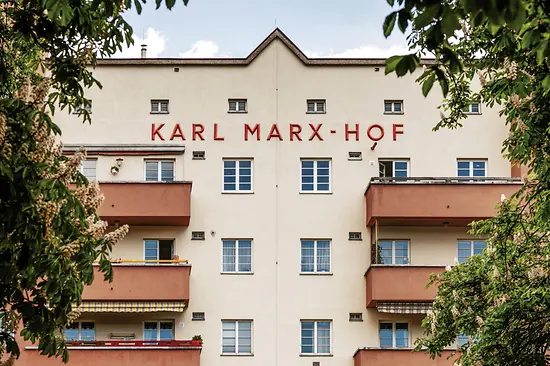 Edificio de vivienda social, Karl Marx Hof, vista exterior