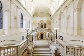 Philosophenstiege (staircase of philosophers) in the University of Vienna