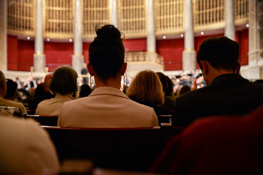 Wiener Konzerthaus : le public dans la salle de concert