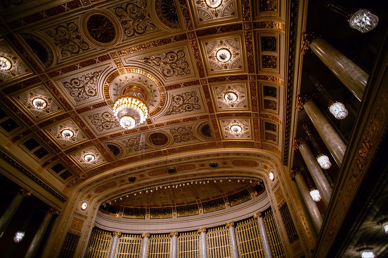 Wiener Konzerthaus, innen, Blick auf die Decke des Großen Saals