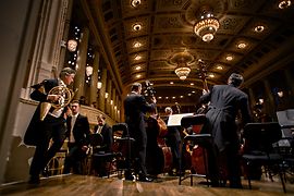Zenészek a Wiener Konzerthausban