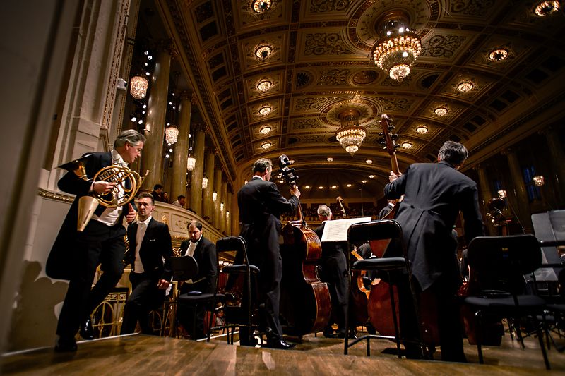 Músicos en la Wiener Konzerthaus