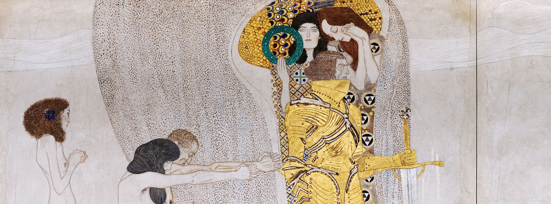 Cuadro de Gustav Klimt: Bethovenfries