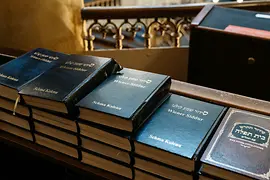 Jewish prayer books in Vienna's main synagogue 