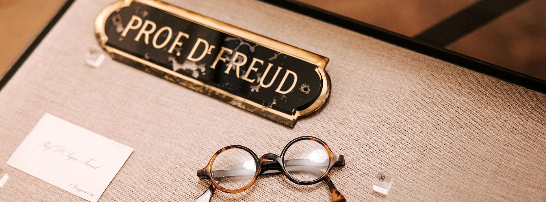 Freud's glasses in the Sigmund Freud Museum, Vienna