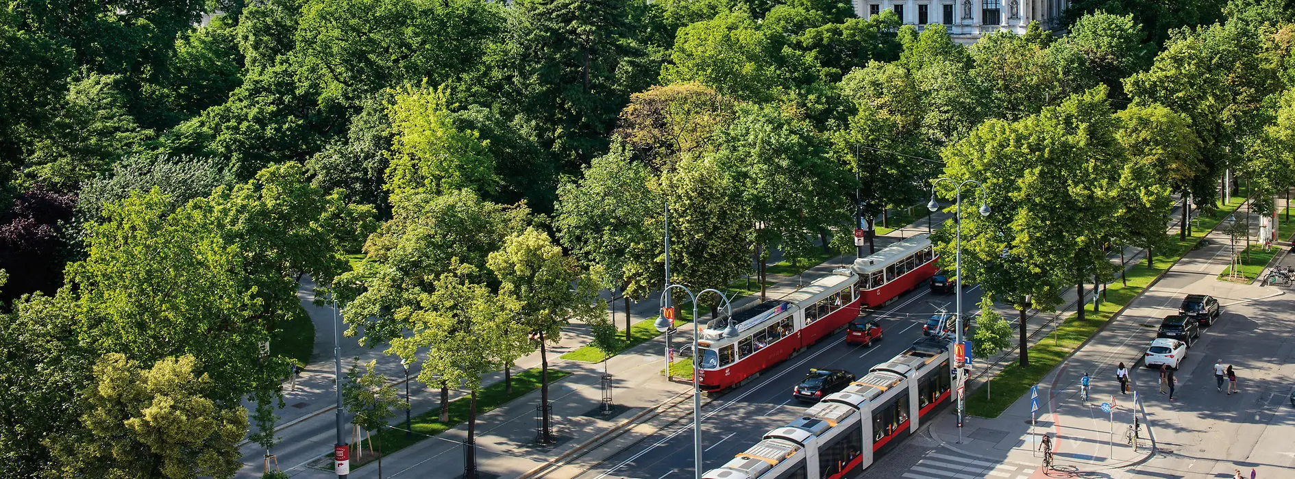 Straßenbahnen auf der Ringstrasse
