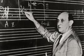 Arnold Schönberg, teaching, Los Angeles, 1940ies