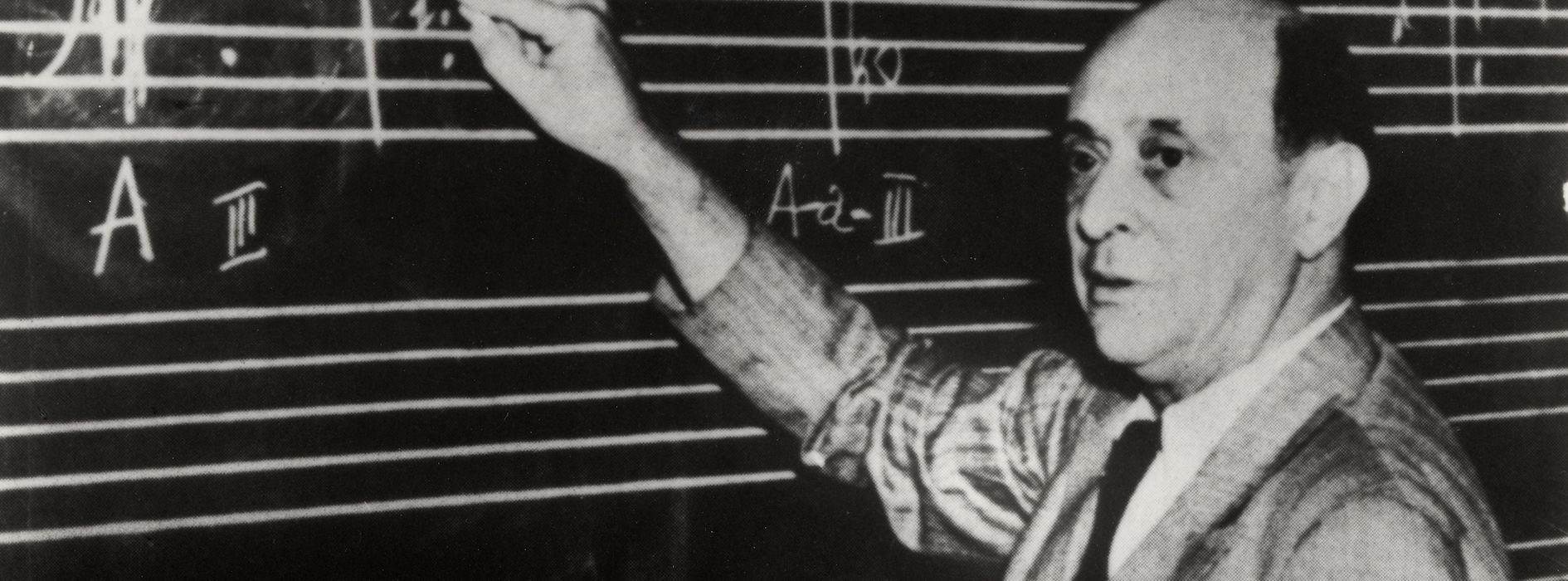 Arnold Schönberg, unterrichtend, Los Angeles, 1940er-Jahre