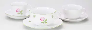 Augarten porcelain with decoration of the Viennese Rose