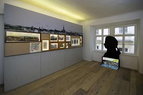 Exhibition room in the Mozarthaus 