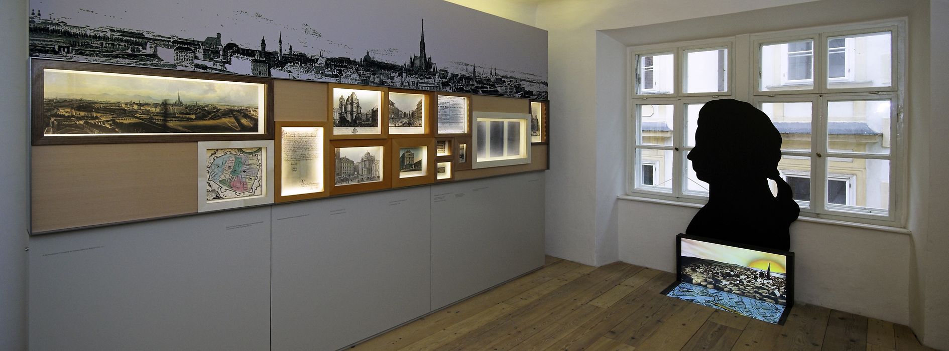 Exhibition room in the Mozarthaus 