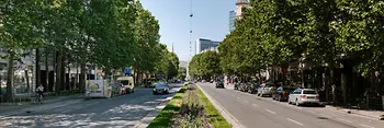 Coches ante la Rossauer Kaserne 