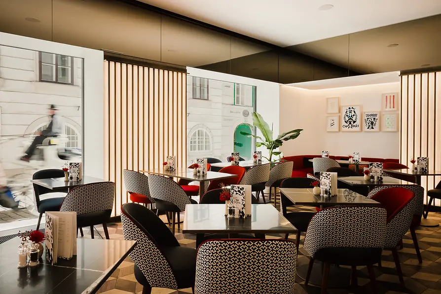 Bar Campari, vista interior