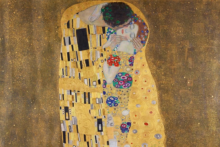 Картина Густава Климта «Поцелуй»
