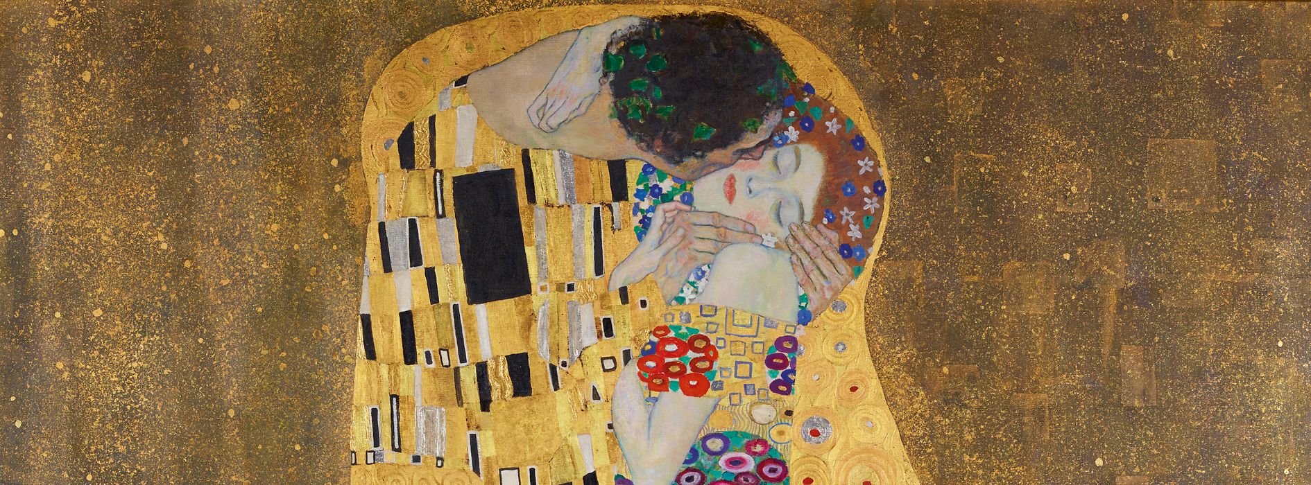 El cuadro «El beso» de Gustav Klimt