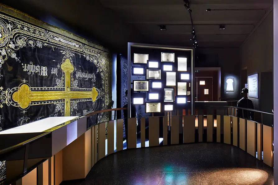 Vista interior del Museo de Pompas Fúnebres