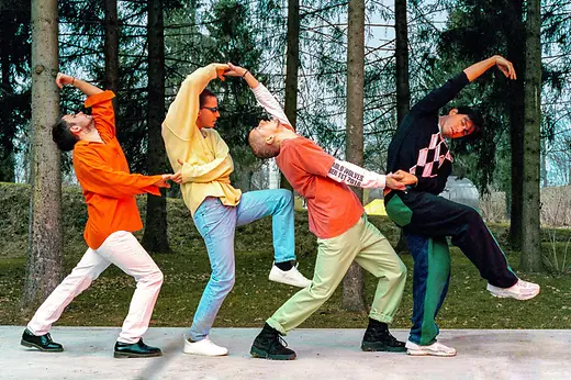 The four musicians of the band Bilderbuch