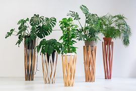 Support pour plantes en bois