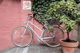 Bicycle in the Boutiquehotel Stadthalle