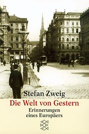 Book cover "The world of yesterday" by Stefan Zweig 