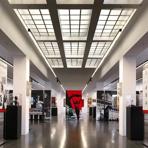 Ausstellungsansicht: "Das rote Wien im Waschsalon" 