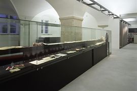 View of the permanent exhibition of the Archives of the Austrian Resistance in the Old City Hall