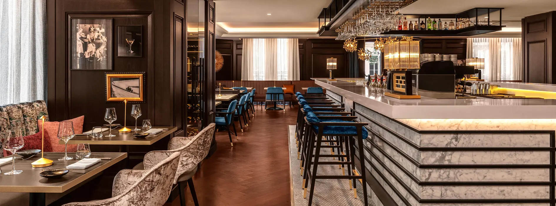 Émile Restaurant & Bar, Innenansicht