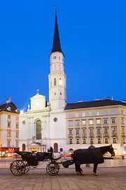 Fiaker en Michaelerplatz