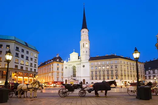 Fiaker am Michaelerplatz