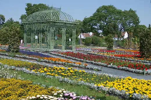 View of the Florarium at Hirschstetten Botanical Gardens
