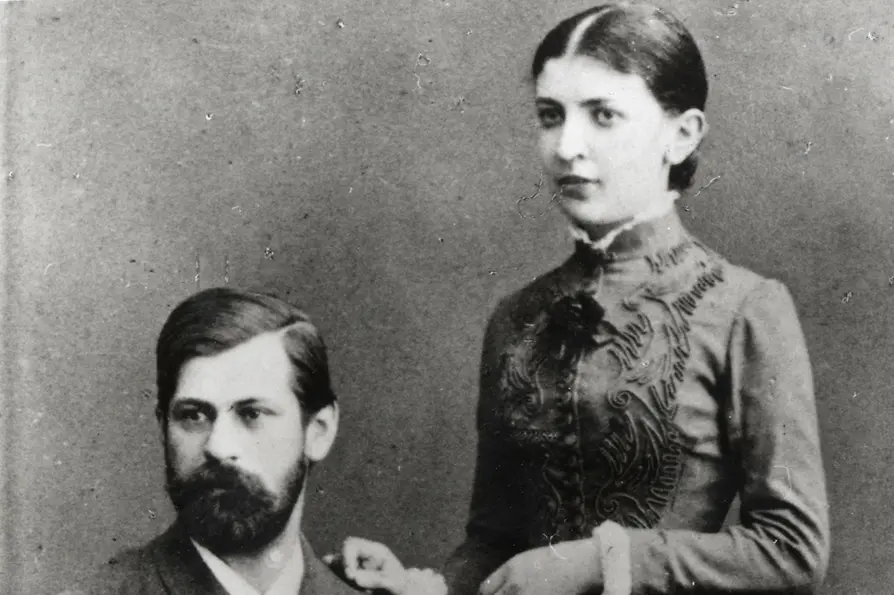 Sigmund Freud e Martha Bernays il giorno del fidanzamento (1882)