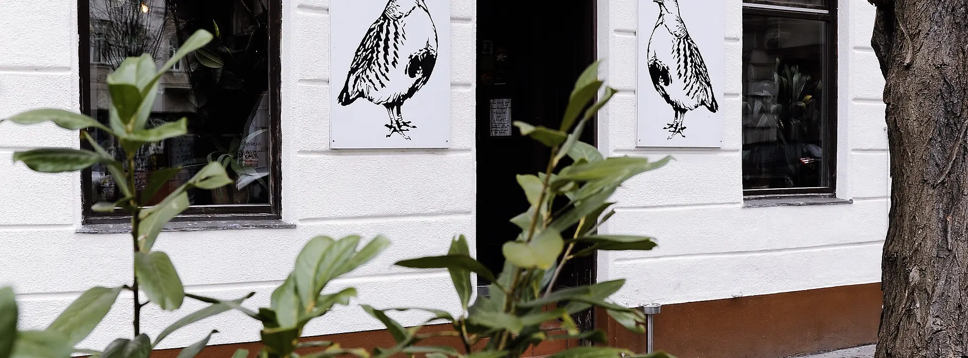 Entrance to the guesthouse "Rebhuhn"