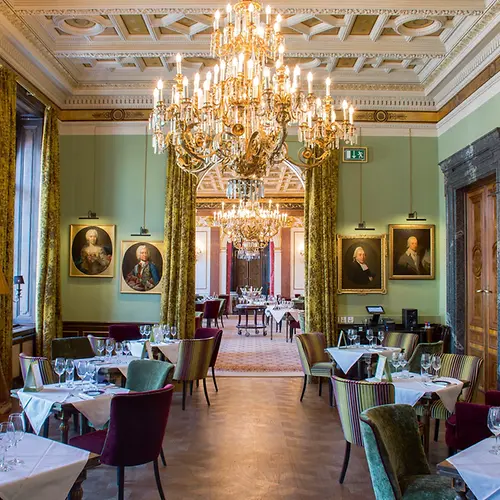 Gerstner Café-Restaurant, Palais Todesco, interior shot, laid tables
