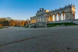 The Gloriette in the autumn evening sunshine