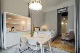 Habitación de hotel del Grätzlhotel de Karmelitermarkt 