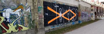 Graffiti am Donaukanal