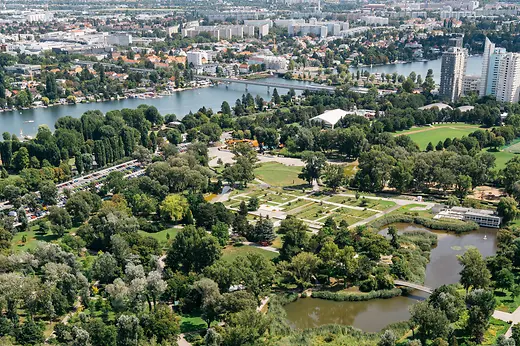 Vue sur le Donaupark