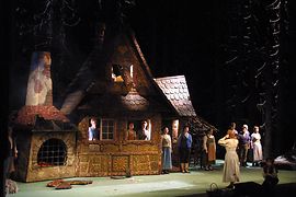 Scene from Hänsel und Gretel, an opera for kids