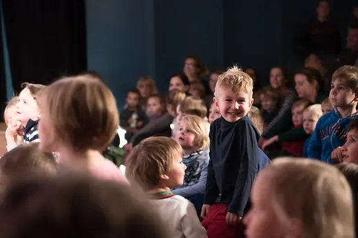 Haus der Musik, enfants dans le public