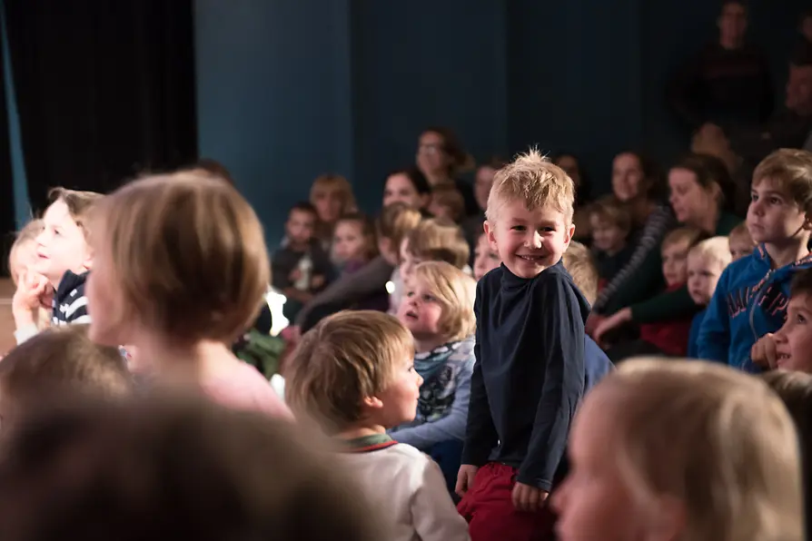Haus der Musik, enfants dans le public