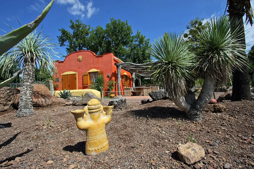 Cottage in the Mexican Garden at the Hirschstetten Botanical Gardens