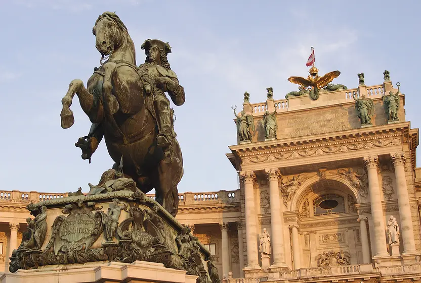 Hofburg sur la Heldenplatz