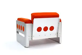 Silla con apoyabrazos Galaxy I de Walter Pichler, Viena 1966