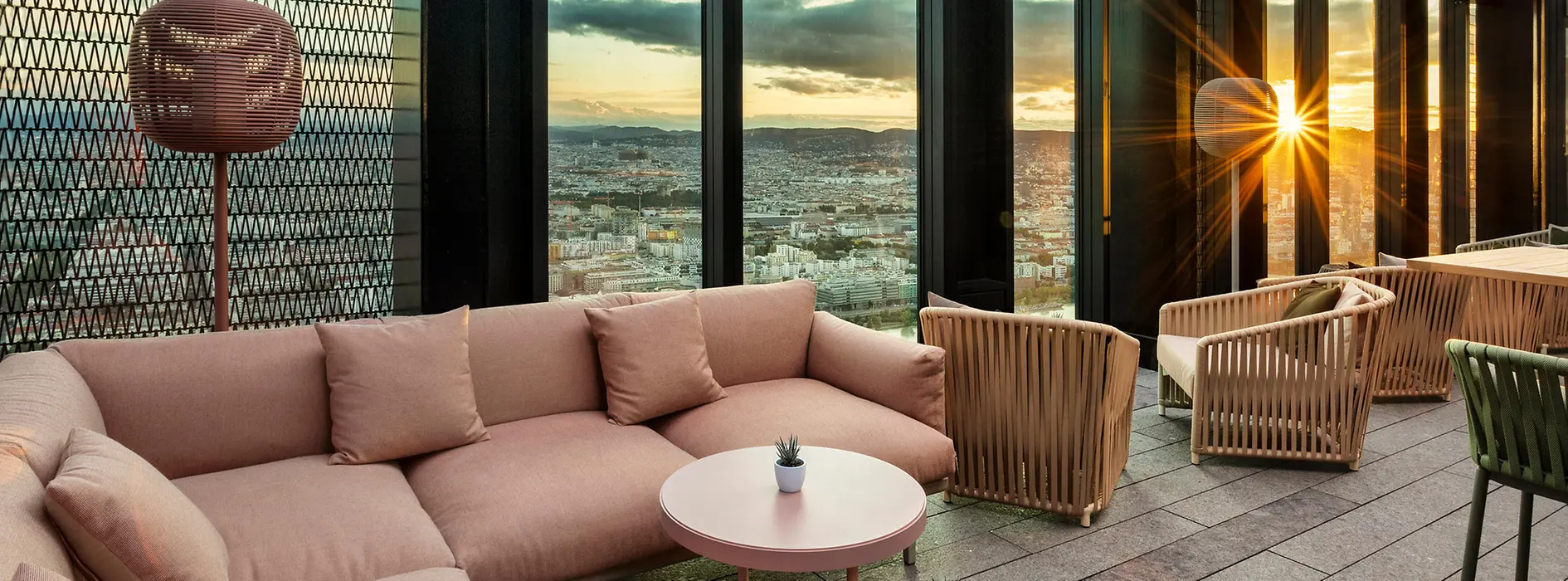 Dachterrasse im Hotel Melia